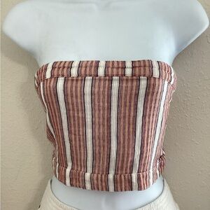 Roxy Multicolor Striped Bandeau Top